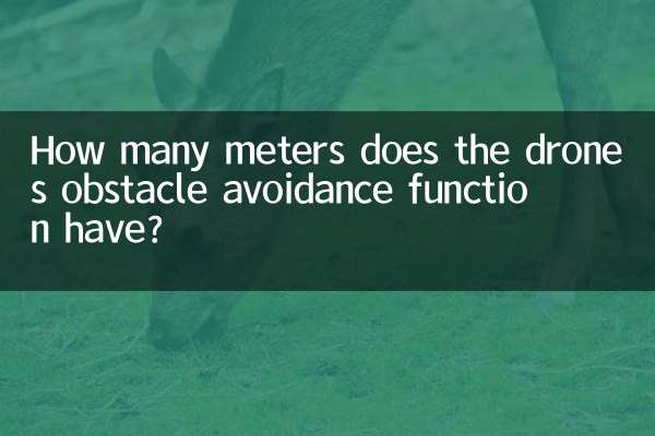 How many meters does the drone’s obstacle avoidance function have?