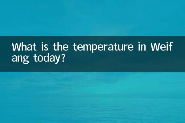 دمای هوای ویفانگ امروز چقدر است؟