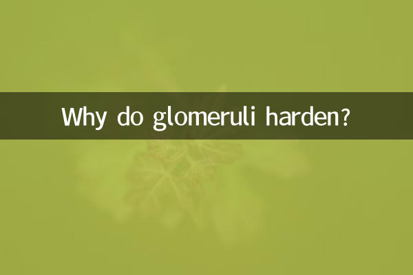 なぜ糸球体は硬くなるのでしょうか?