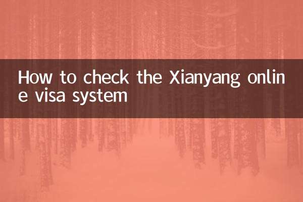 Xianyang অনলাইন ভিসা সিস্টেম চেক কিভাবে