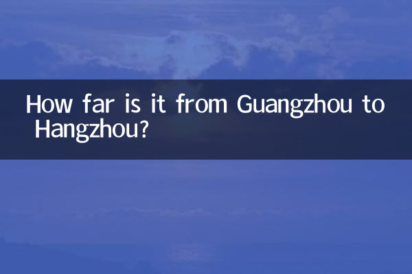 How far is it from Guangzhou to Hangzhou?