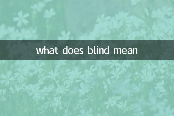what does blind mean