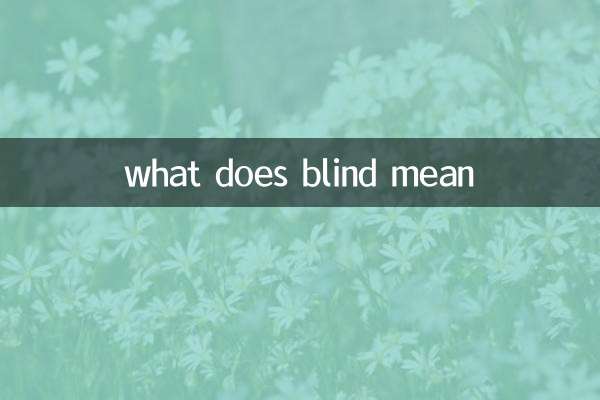 what does blind mean