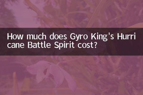 How much does Gyro King's Hurricane Battle Spirit cost?