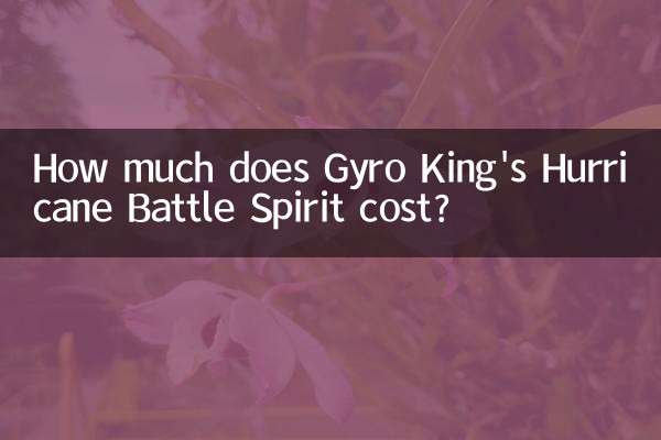 How much does Gyro King's Hurricane Battle Spirit cost?