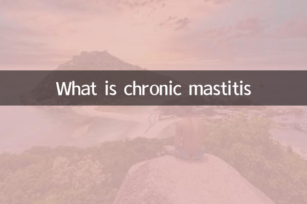Was ist chronische Mastitis