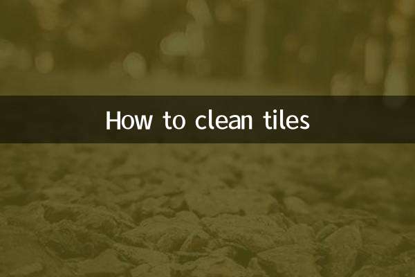 How to clean tiles