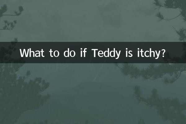 Cosa fare se Teddy ha prurito?