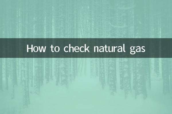 Como verificar o gás natural