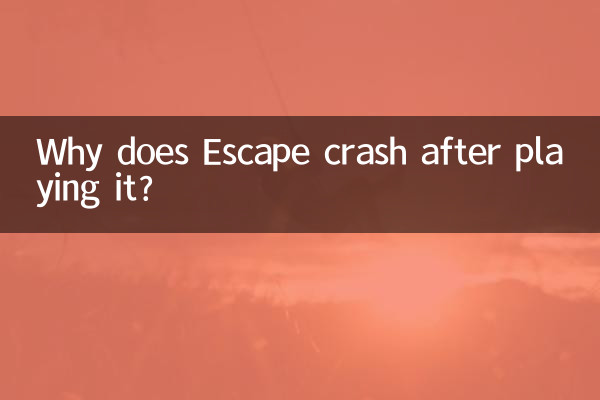 Perché Escape si blocca dopo averlo giocato?