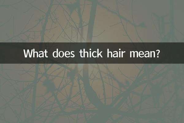 ¿Qué significa pelo grueso?