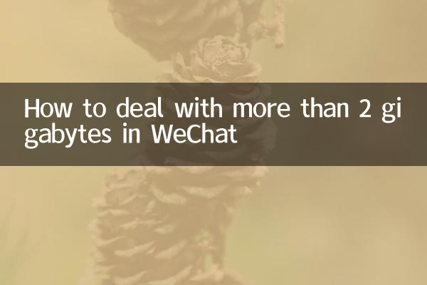 Como lidar com mais de 2 gigabytes no WeChat