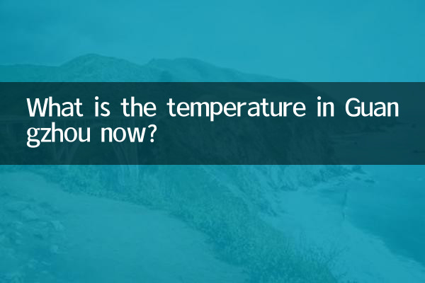 गुआंगज़ौ में अब तापमान क्या है?
