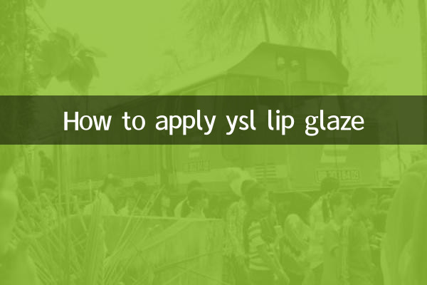 How to apply ysl lip glaze