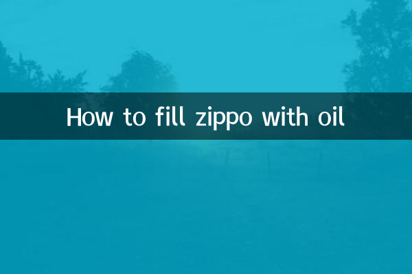 How to fill zippo with oil