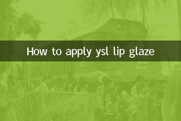 How to apply ysl lip glaze