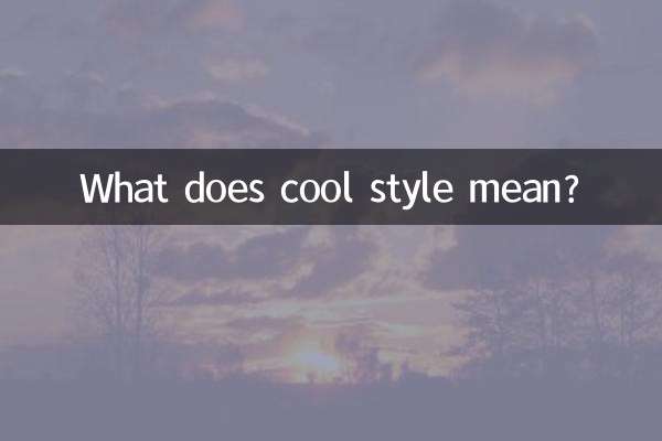 Was bedeutet cooler Stil?