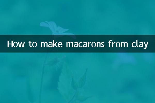 Como fazer macarons de barro