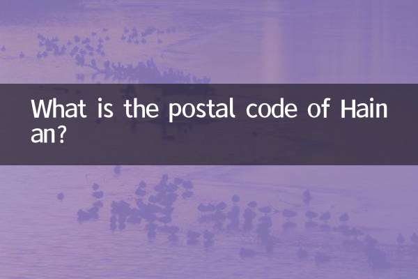 海南省の郵便番号は何ですか?