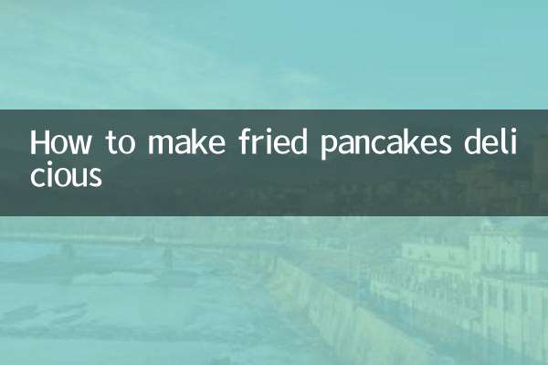 Wie man frittierte Pfannkuchen köstlich macht