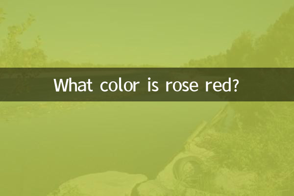 رز قرمز چه رنگی است؟