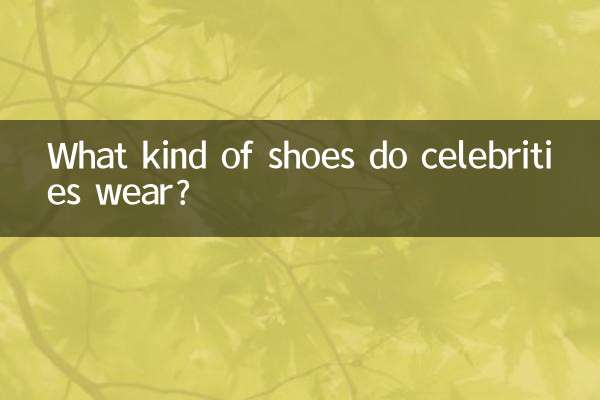 What kind of shoes do celebrities wear?