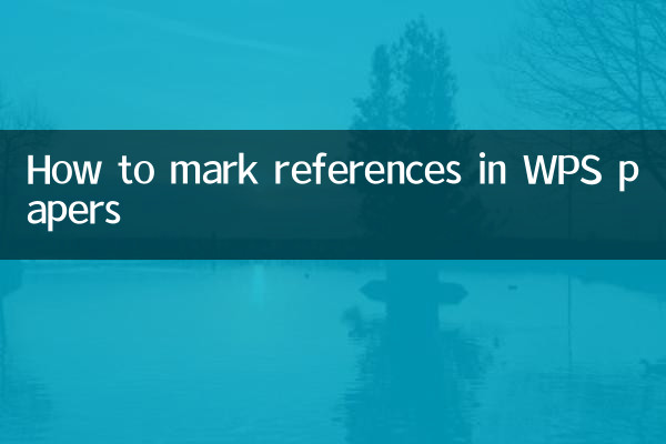 How to mark references in WPS papers