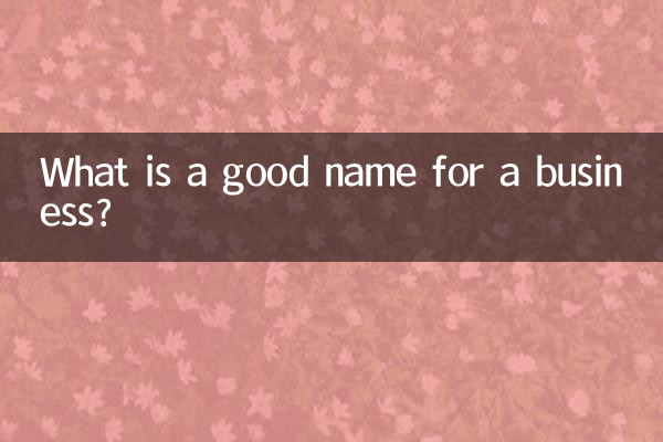 기업에 좋은 이름은 무엇입니까?