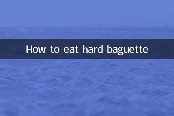 Cómo comer baguette dura