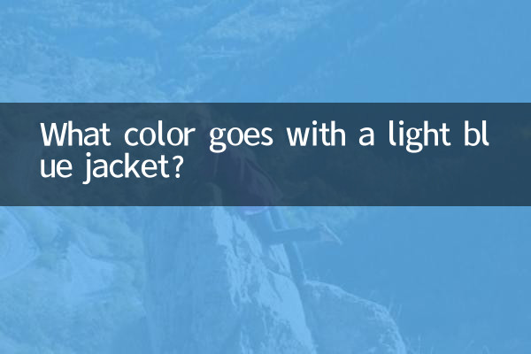 Che colore abbinare ad una giacca azzurra?