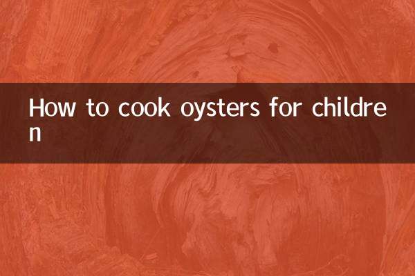 How to cook oysters for children