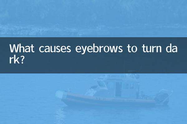 What causes eyebrows to turn dark?