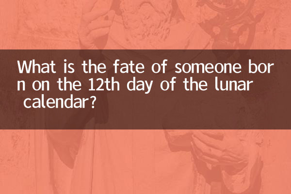 চন্দ্র ক্যালেন্ডারের 12 তম দিনে জন্মগ্রহণকারী ব্যক্তির ভাগ্য কী?