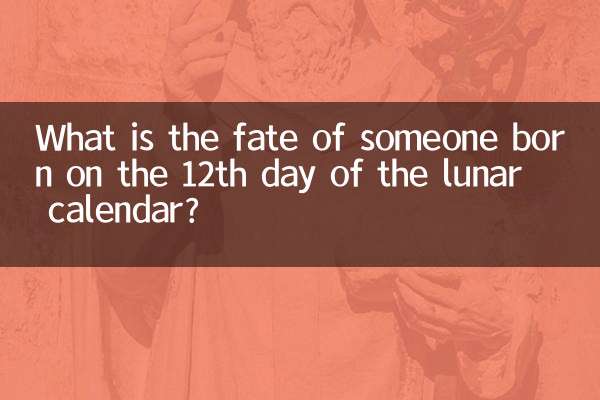চন্দ্র ক্যালেন্ডারের 12 তম দিনে জন্মগ্রহণকারী ব্যক্তির ভাগ্য কী?