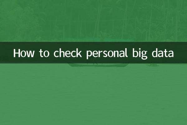 ذاتی بڑا ڈیٹا چیک کرنے کا طریقہ