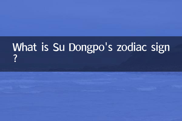 Какой знак зодиака у Су Дунпо?
