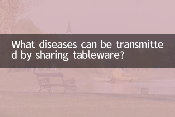 식기를 공유하면 어떤 질병이 전염될 수 있나요?