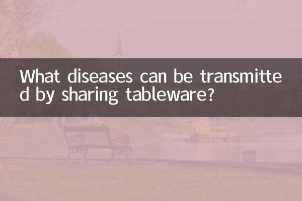 식기를 공유하면 어떤 질병이 전염될 수 있나요?