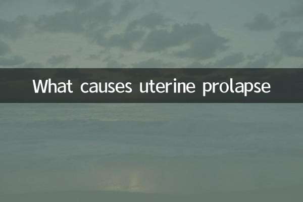 What causes uterine prolapse