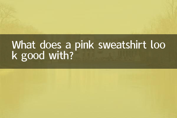 Avec quoi va bien un sweat-shirt rose ?