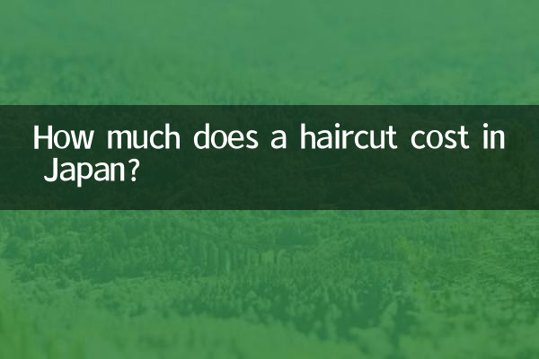 How much does a haircut cost in Japan?