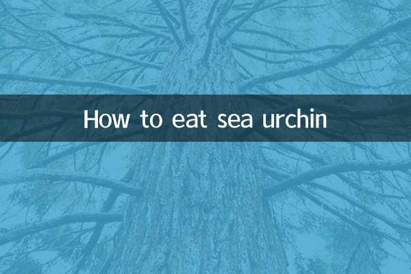 How to eat sea urchin