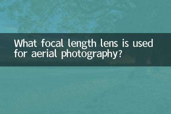 What focal length lens is used for aerial photography?