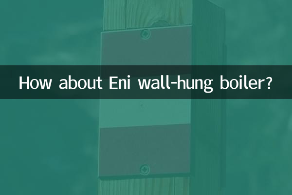 Wie wäre es mit einem Wandheizkessel von Eni?