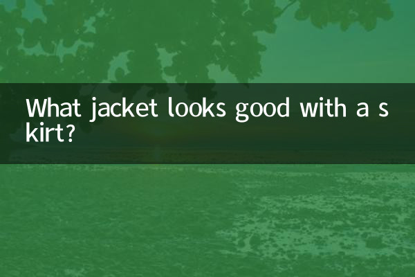 Quale giacca sta bene con una gonna?