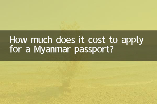 ミャンマーのパスポートを申請するにはいくらかかりますか?