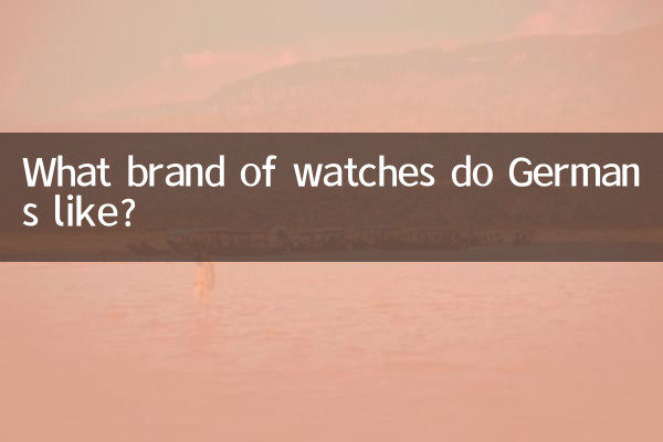 독일인들은 어떤 시계 브랜드를 좋아하나요?