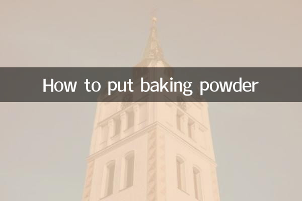 So geben Sie Backpulver ein