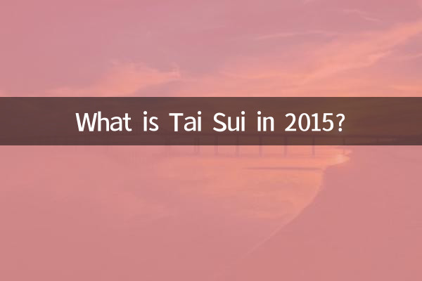 What is Tai Sui in 2015?