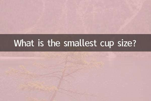 ما هو أصغر حجم كوب؟
